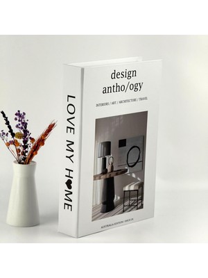 Delixa Bak Gel Al Kitap Görünümlü Dekoratif Kutu, Iskandinav Tarzı Kitap Şeklinde Saklama Kutusu, Ev Dekora