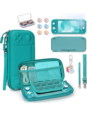 Delixa Yk Younık Younik Switch Lite Kılıf, 14'ü 1 Arada Switch Lite Aksesuarı, Switch Lite Çantalı, Şeffaf