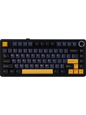 Delixa F75 Mekanik Rgb Tkl Gray Switch Kablosuz Makrolu Hot Swap Klavye Siyah