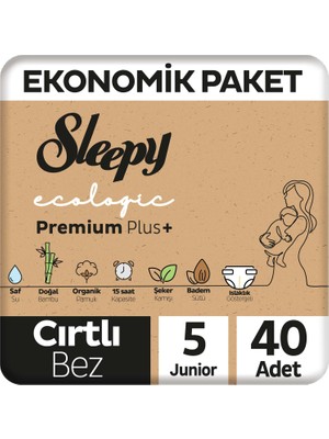 Delixa Ecologic Ekonomik Paket Bebek Bezi 5 Numara Junior 40 Adet