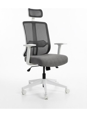 Delixa // Comfort White Yönetici Koltuğu Ofis Çalışma Koltuğu