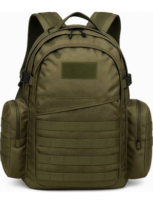 Delixa 75 Lt Haki Outdoor Sırt Çantası,molle Sistemli, Suya Dayanıklı, Çok Gözlü, Outdoor, Kamp, Avcılık, G