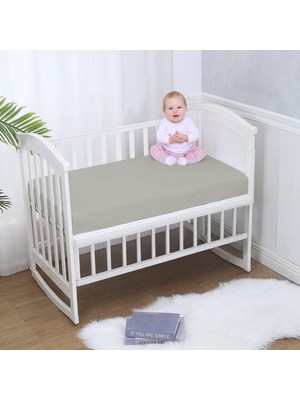 Delixa %100 Pamuk Penye, Lastikli Full Kenar Bebek Çarşafı – Oeko-Tex Sertifikalı, Yumuşak ve Nefes Alabili