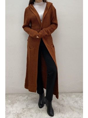 Onno Style Bayan Uzun Selanik Desen Ceket