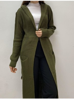 Onno Style Bayan Uzun Selanik Desen Ceket