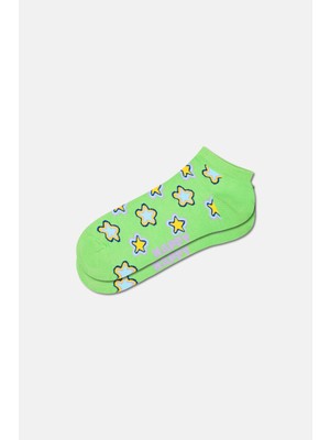 Happy Socks - Yeşil Yıldız Desenli Çorap