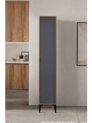 Sarmobi Arden Tek Kapaklı Çok Amaçlı Mutfak/kiler Dolabı 35X190X37 cm