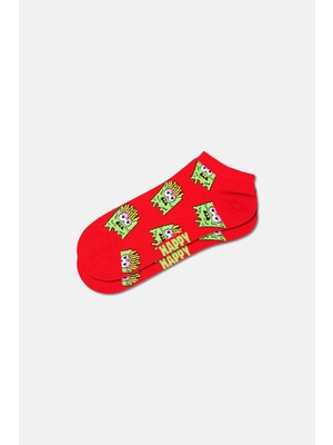 Happy Socks - Kırmızı Patates Desenli Çorap