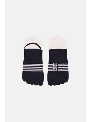 Happy Socks - Siyah Parmaklı Babet Çorap