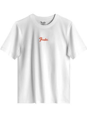 Fender® Stratocaster T-Shirt - Beyaz