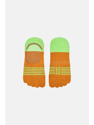 Happy Socks - Turuncu Parmaklı Babet Çorap