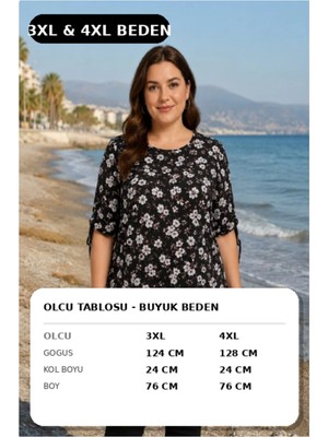 Snf Bluz Düsük Kollu Kısa Kollu Çiçekli Zemin Siyah Üstü Beyaz Çiçekli