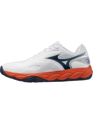 Mizuno Wave Enforce Court 2 Ac Erkek Tenis Ayakkabısı Beyaz / Turuncu