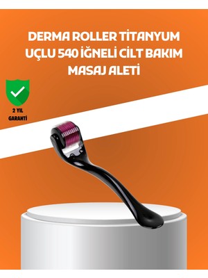 Asa Store 540 Iğneli Titanyum Dermaroller Profesyonel Ev Tipi Cilt Yenileme Aparatı