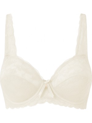 Obje Kadın Ekru Dantelli Minimizer Sütyen