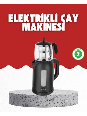 Asa Store Sıcak Tutma Özellikli 2’si 1 Arada Çay Makinesi ve Su Isıtıcı
