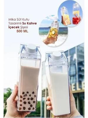 Asa Store Süt Kutusu Tasarımlı Içecek Şişesi
