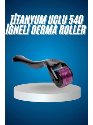 Asa Store Titanyum Uçlu Derma Roller 540 Iğneli 1 mm Gözenek Azaltıcı Akne Izlerine Uygun