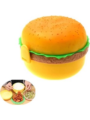 Asa Store Hamburger Tasarımlı Beslenme Kabı