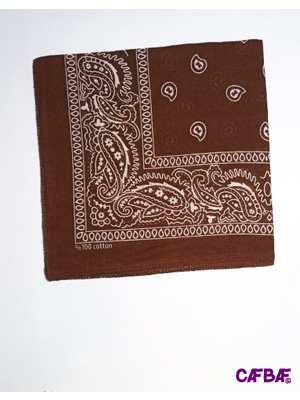 Cafbaf Klasik Bandana Kahverengi