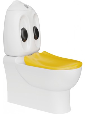 Creavit Ducky Duvara Dayalı Çocuk Klozet Takımı