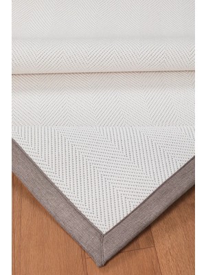 Valery Home Loom Kumaş Bordür Sisal Yumuşak Dokuma Mutfak Koridor Kaymaz Pamuk Taban Özel Dikim Bordürlü Halı
