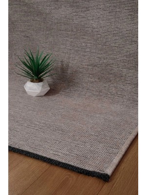 Valery Home Premium Kalite Kaymaz Tabanlı Vera Doğal Yıkanabilir Kilim Oturma Odası Balkon Bahçe Mutfak Bej