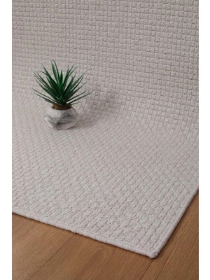 Valery Home Premium Kalite Kaymaz Tabanlı Natura Doğal Yıkanabilir Yolluk Oturma Odası Balkon Mutfak Kemik-102