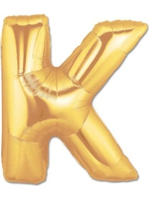 KSB Store Altın Sarısı Folyo K Harfi Balon 1 Metre