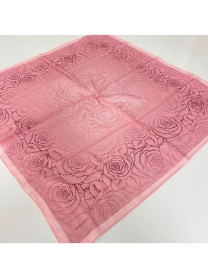 Arsel Moda Soft Pamuklu Eşarp Italyan Dikişli Pembe Serisi  LRB6912
