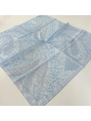 Arsel Moda Soft Pamuklu Eşarp Italyan Dikişli Mavi Serisi  LRB7105