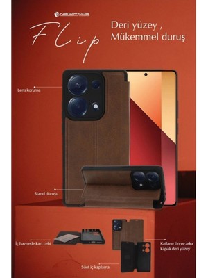 Bezos iPhone 14 Pro Kılıf Flip Cover - Lacivert