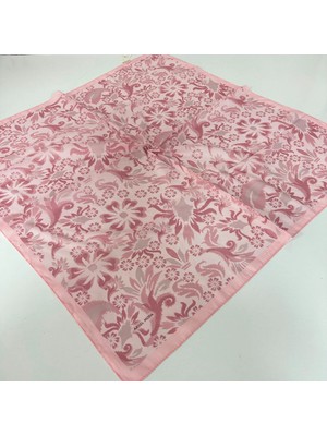 Arsel Moda Soft Pamuklu Eşarp Italyan Dikişli Pembe Serisi  LRB6902