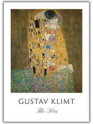 Rosaart Gustav Klimt The Kiss, Öpücük Posteri, Klasik Sanat, Çerçevesiz Poster, Yüksek Çözünürlüklü Poster