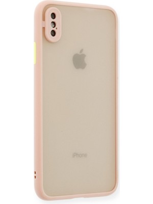 Bezos iPhone Xs Max Kılıf Montreal Silikon Kapak - Pembe