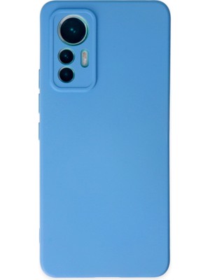 Bezos Mi 12 Lite Kılıf Nano Içi Kadife Silikon - Mavi