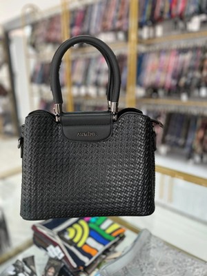 Armine Bayan Çanta Siyah  Örgü AR34205