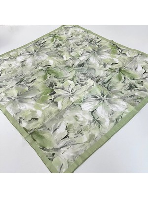 Arsel Moda Soft Pamuklu Eşarp Italyan Dikişli Yeşil Serisi  LRB7204