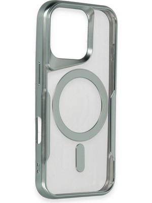 Bezos iPhone 16 Pro Max Kılıf Boyi Magsafe Silikon Kapak - Lacivert