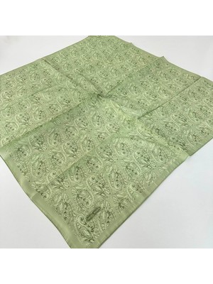 Arsel Moda Soft Pamuklu Eşarp Italyan Dikişli Yeşil Serisi  LRB7207