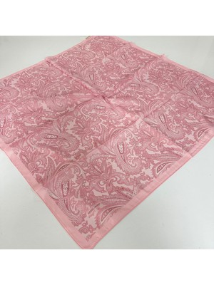Arsel Moda Soft Pamuklu Eşarp Italyan Dikişli Pembe Serisi  LRB6903