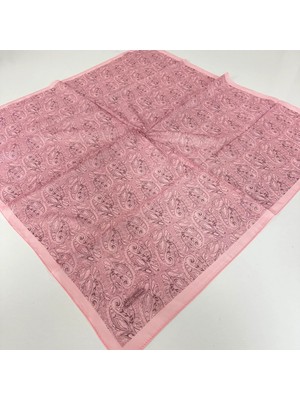 Arsel Moda Soft Pamuklu Eşarp Italyan Dikişli Pembe Serisi  LRB6907