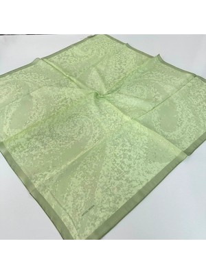 Arsel Moda Soft Pamuklu Eşarp Italyan Dikişli Yeşil Serisi  LRB7209