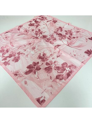 Arsel Moda Soft Pamuklu Eşarp Italyan Dikişli Pembe Serisi  LRB6901
