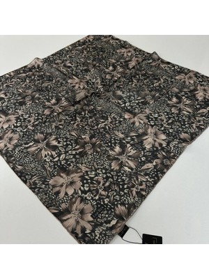Lop'res Soft Pamuklu Eşarp Siyah Vizyon   LDNA1505