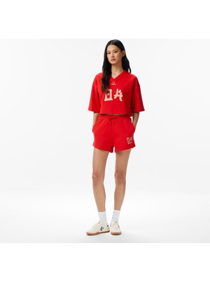 United4 Unıted4 Regular Fit Kadın Kırmızı Şort