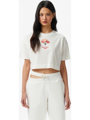 United4 Unıted4 Regular Fit Kadın Siyah T-Shirt