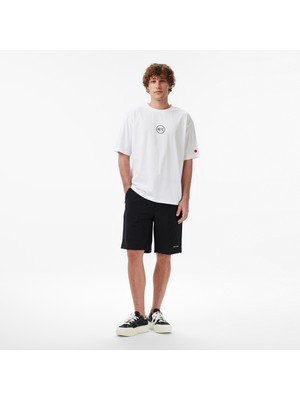 United4 Unıted4 Slim Fit Erkek Siyah Şort
