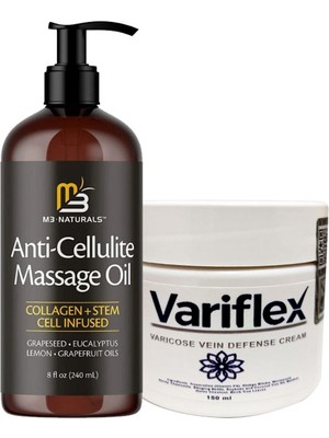 Bezos Anti-Cellulite Massage Oil 240 ml  + Variflex Varislerinize 150 ml Krem