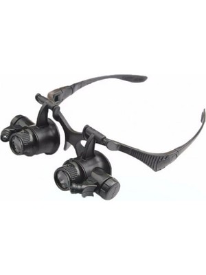 KSB Store Gözlük Modeli 10X 15X 20X 25X Lens,2led Işıklı,büyüteç